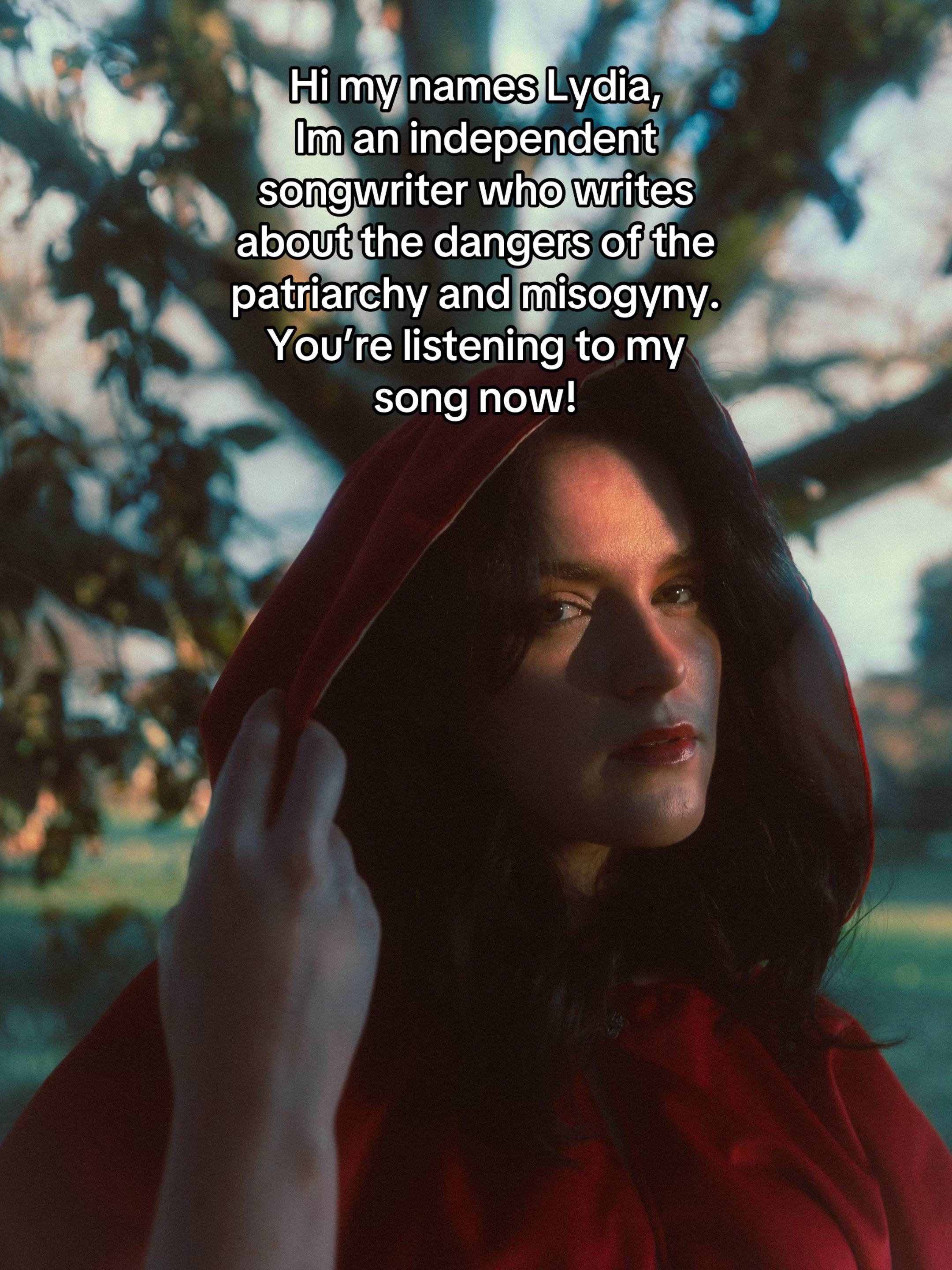 A post by @lydiathebard on TikTok caption: Then check out my new song ‘Feed us your Girls’ is out now!