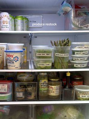 A post by @zoebarriesode on TikTok caption: produce restock of the week!!! #cooking #asmr #asmrcooking 