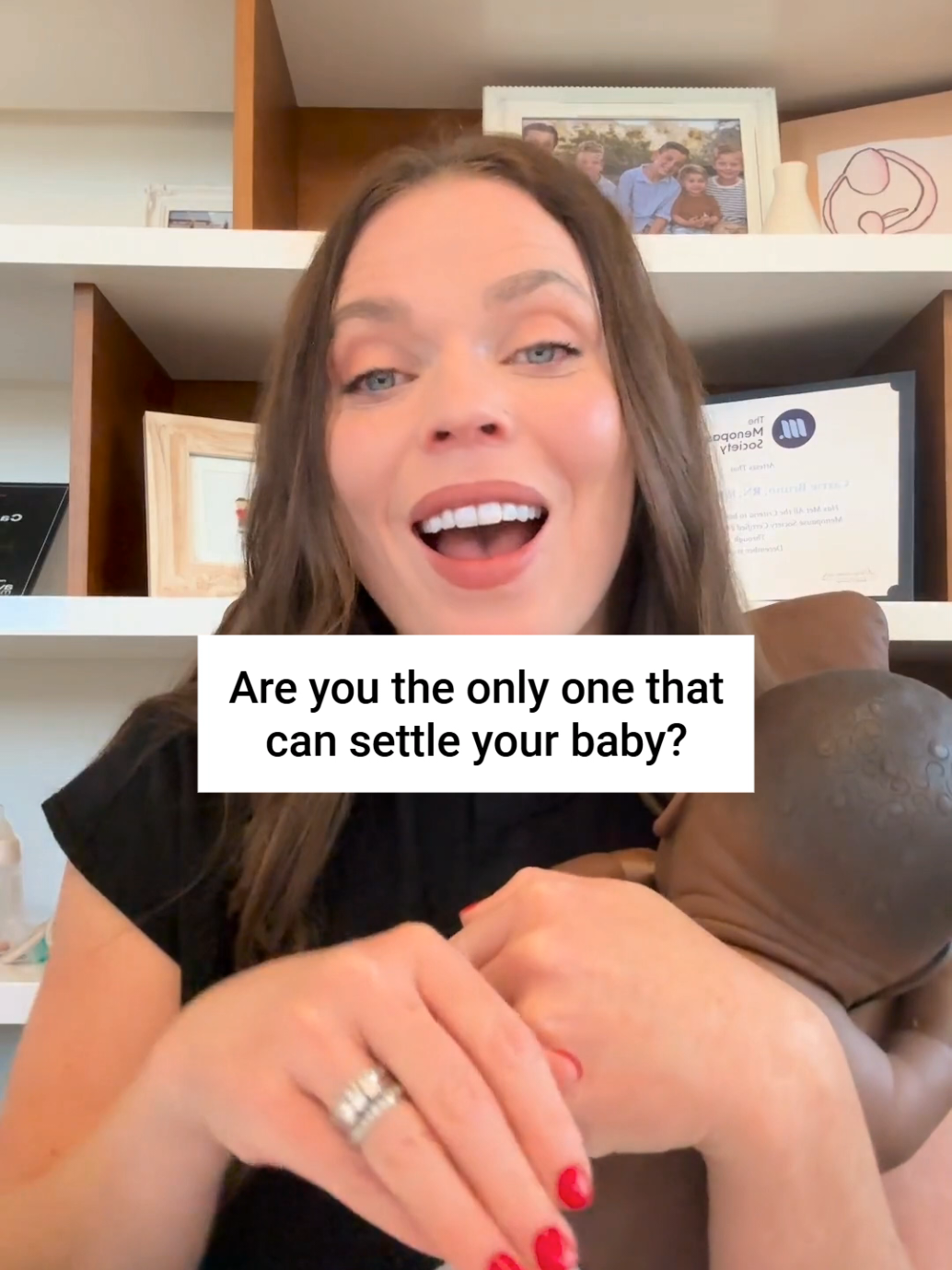 A post by @the.mama.coach on TikTok caption: This is so hard. Hard because you want to be close to your baby. But also so hard because you also really need a break. Who feels this? Let’s talk about it❤️❤️ #motherhood #breastfeeding #postpartum #newborn 