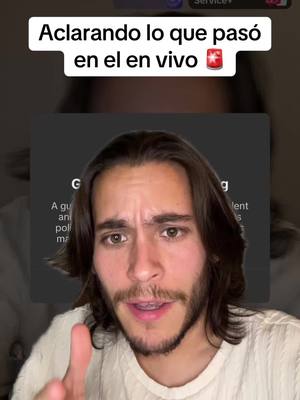 A post by @carlos_eduardo_espina on TikTok caption: Aclarando lo que pasó en el en vivo de esta noche 🚨