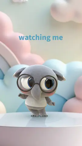 A post by @yimotapir on TikTok caption: Yimo look quiet, but inside… dancing like no one’s watching.  #Anxiety #doechii #animationontiktok #YimoTapir #foryou 