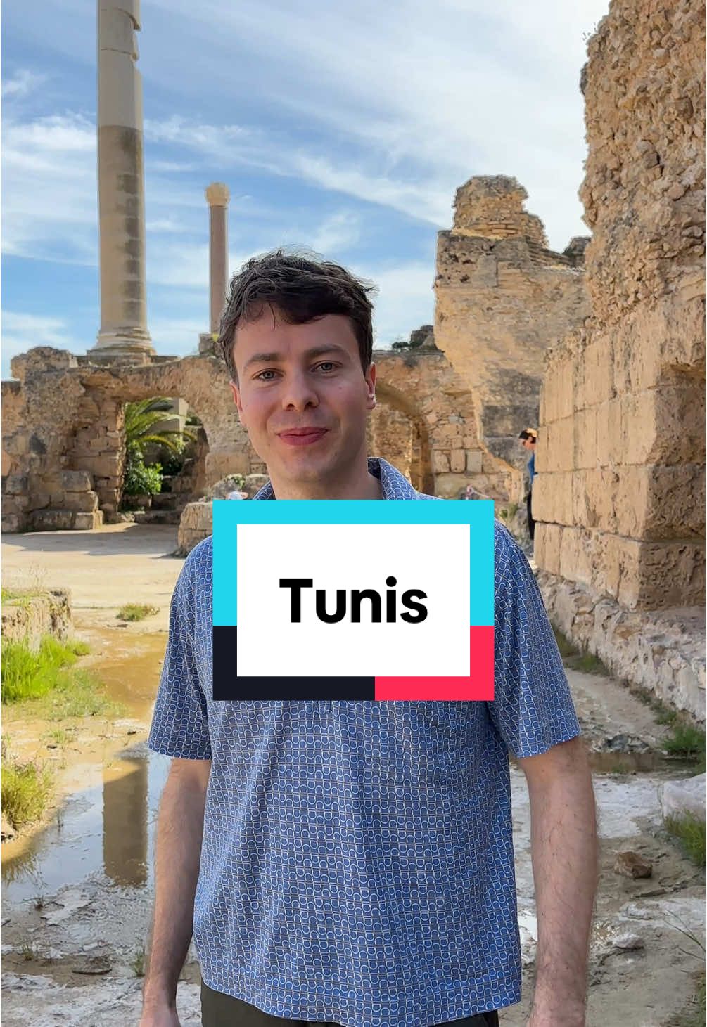 A post by @louisdegouyonmatignon on TikTok caption: Journée d’exploration à Carthage en Tunisie. #louisdegouyonmatignon #tunis #carthage #archeologie 