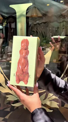 A post by @miamidesigndistrict on TikTok caption: A little Easter treat from Laudrée  🐰💐 #MiamiDesignDistrict Try their chocolate bunnies until Easter Sunday at 140 NE 39 St. 