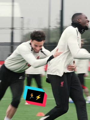 A post by @liverpoolfc on TikTok caption: Catch me if you can! 🏃‍♂️💨 