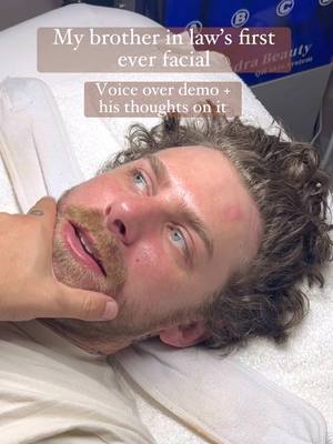 A post by @peakbeautystudio on TikTok caption: @Dylan Jackson Scott first ever facial!🫧🤍 #esthetician #browsbocaraton #SkinTreatmentsBoca #estheticianlife #FacialBocaRaton #estheticiantips #facialvideo 