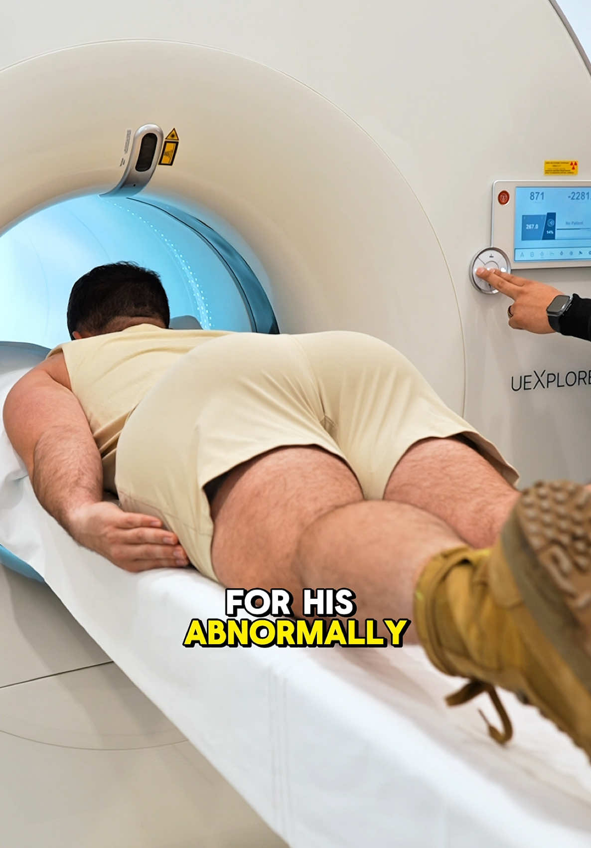 A post by @frankielapenna on TikTok caption: A few of you on the internet doubted my natty status, so the experts at @BAMF Health verified it for you. #nattyornot #gyat #glutes #real #natty #natural #doctorsoftiktok #hospital #xray #proof #gymmotivation 