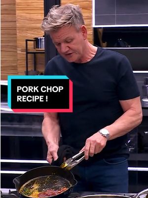 A post by @gordonramsayofficial on TikTok caption: I’ve got the perfect Pork Chop Recipe for you !Trust me it’s easy and delicious ! Watch the full #NextLevelKitchen recipe on my YouTube page now Gx