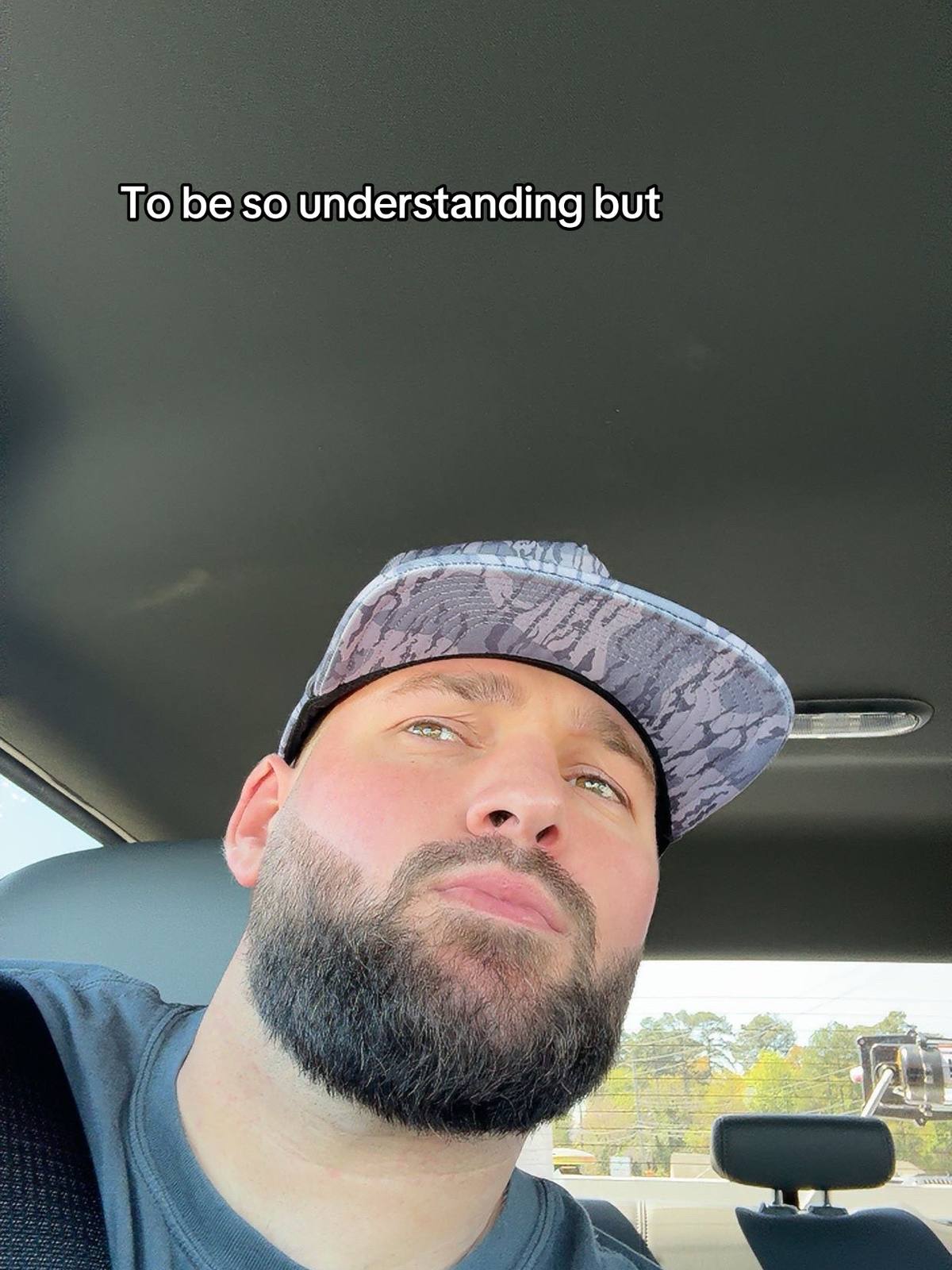 A post by @parkerhleslie on TikTok caption: Yeah I shaved my face 🥲 