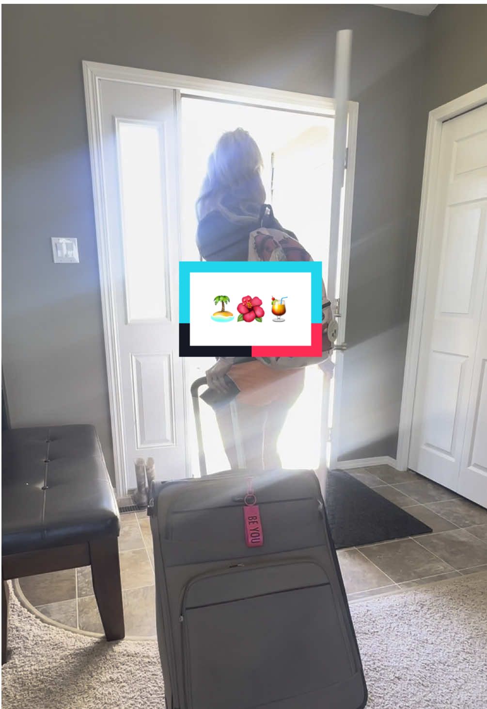 A post by @kylact on TikTok caption: Travel more, be kind & always eat dessert. #bellabrave ✌🏼 Can anyone guess where I’m goin? @Pitbull @JLO #travel 