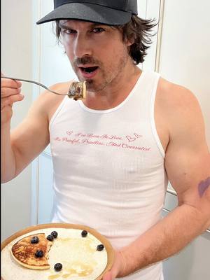 A post by @iansomerhalder on TikTok caption: While it’s not May 10, I just simply couldn’t wait ;)  Last day to shop my @Blank clo collection! Had to get a men’s version of the cropped tank top for me… it’s just too good 😎 shop at iansomerhalder.shop