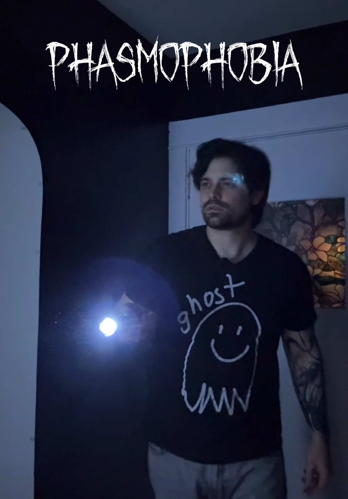 A post by @damienhaas on TikTok caption: #ad You feeling lucky? That's the spirit! I am, too, and I'm ready to put that to the test in Cursed Hollow, the new update from @playphasmo. Time to grab some friends (who may or may not be ghosts) and see if I can survive my encounter with the legendary Jackalope. Update now live! 
