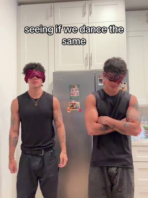 A post by @99julianandjovani on TikTok caption: Seeing if we dance the same #twins 
