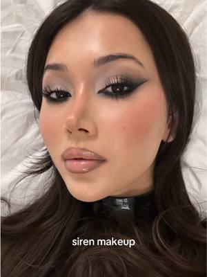 A post by @nazliayunus on TikTok caption: Siren makeup tutorial - step by step on the way! Products: @makeupbymario master neutrals  @maccosmetics glide or die eyeliner @Haus Labs by Lady Gaga liquid eyeliner @YSL Beauty waterproof mascara Mac cosmetics elevated mascara Mac cosmetics griege, fleshpot & behaved #makeuptutorial #eyeshadow #eyeshadowtutorial #eyeshadowlook #makeuplook #sirenmakeup #eyeliner #eyelinerlook #dramaticmakeup #fullglam #baddiemakeup #cooltonedmakeup 