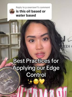 A post by @baskandlatherco on TikTok caption: Replying to @p.rawrrawr1 Our Strong-Hold #edgecontrol goes REAL well with our Hydrating Mist! Did you know pairing them together can actually increase our Edge Control’s hold?  #baskandlatherco #fyp #haircareproduct #healthyhair #haircaretips 