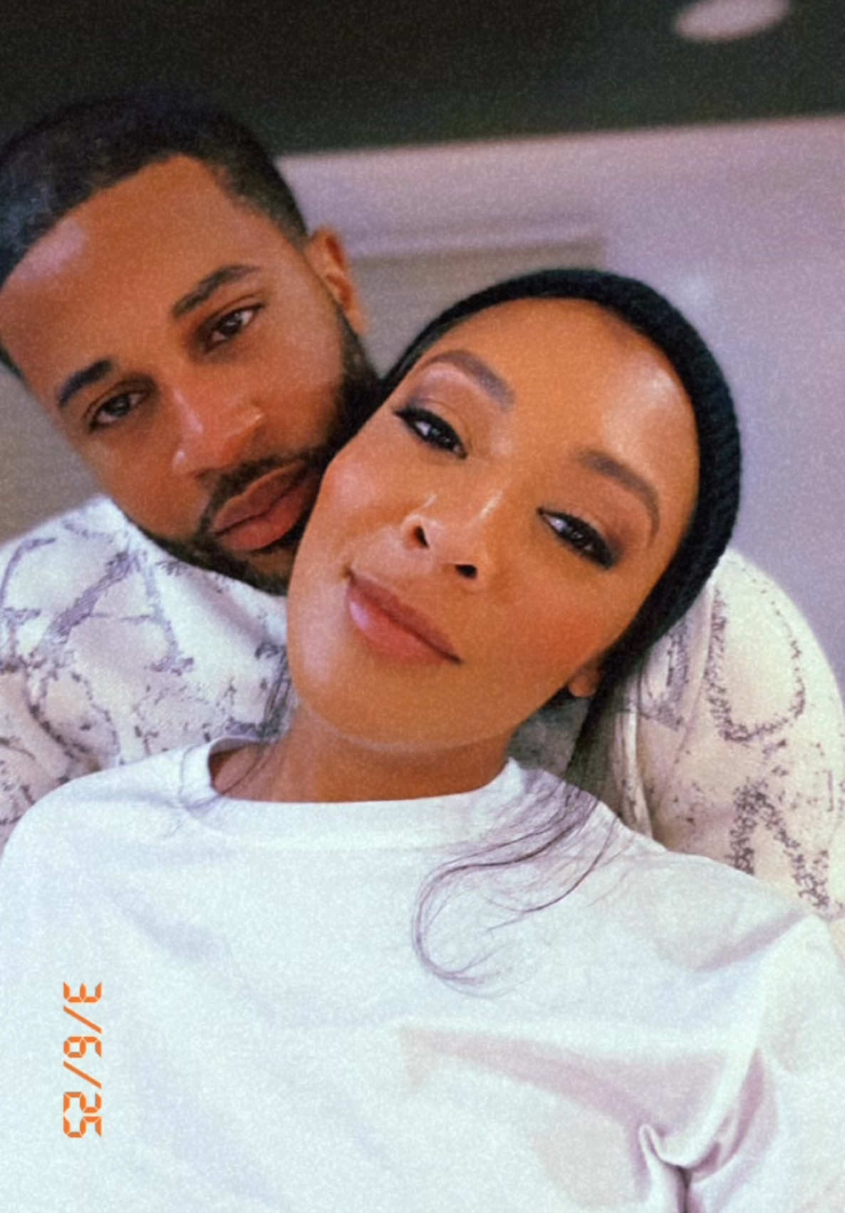 A post by @khadeeniam on TikTok caption: 🤣 A little role reversal for #TheEllises Loved a surprise pop up visit from hubby while I worked. Loadingggggg….🙏🏽🙌🏽🚀😍 #KhadeenIndrea #Actor #EllisEverAfter #Flashback 