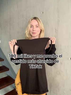 A post by @kristennmedinaa on TikTok caption: 100 mil likes y me pruebo el  vestido más atrevido de TikTok  #fyp#kristennmedinaa#parati#vestido#tiktok#likes 
