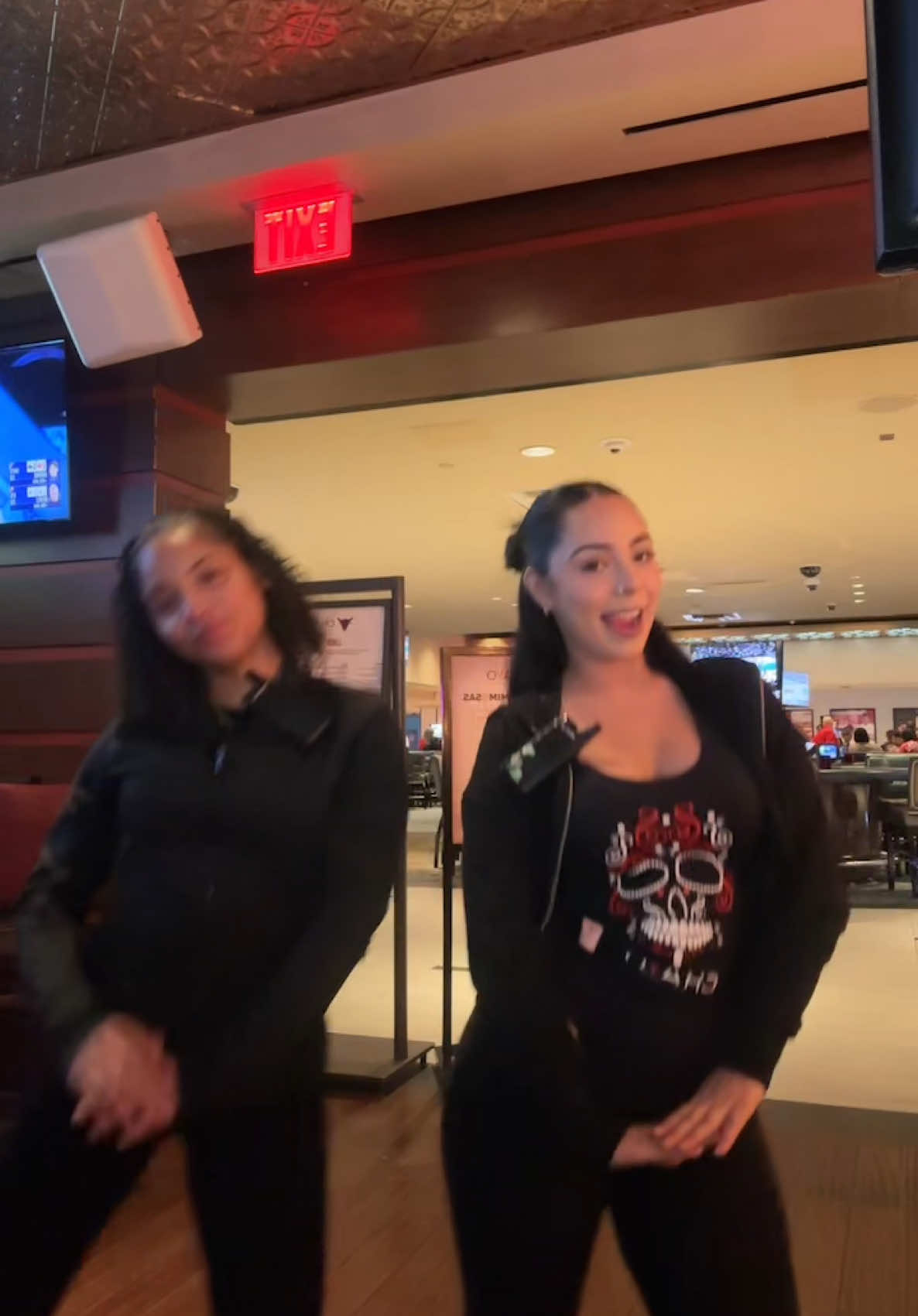 A post by @ on TikTok caption: took us way to many tries 😭🌚  @destany 