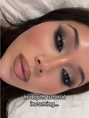 A post by @nazliayunus on TikTok caption: Replying to @quince in depth makeup tutorial for this Smokey siren look 🖤 @MERIT Beauty @Huda Beauty @Haus Labs by Lady Gaga @maccosmetics @Natasha Denona @urban decay @makeupbymario @YSL Beauty #makeuptutorial #eyeshadow #eyeshadowtutorial #eyeshadowlook #makeuplook #sirenmakeup #eyeliner #cooltonedmakeup #baddiemakeup #fullglam 