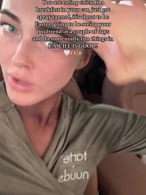 A post by @ryleearnold on TikTok caption: Happy things ahead!!! So exciting!!! Also @Maddie | MADZ TANS 🩷✨ just did me right and I can’t wait to see how this tan turns out 🤗🤗🤗 