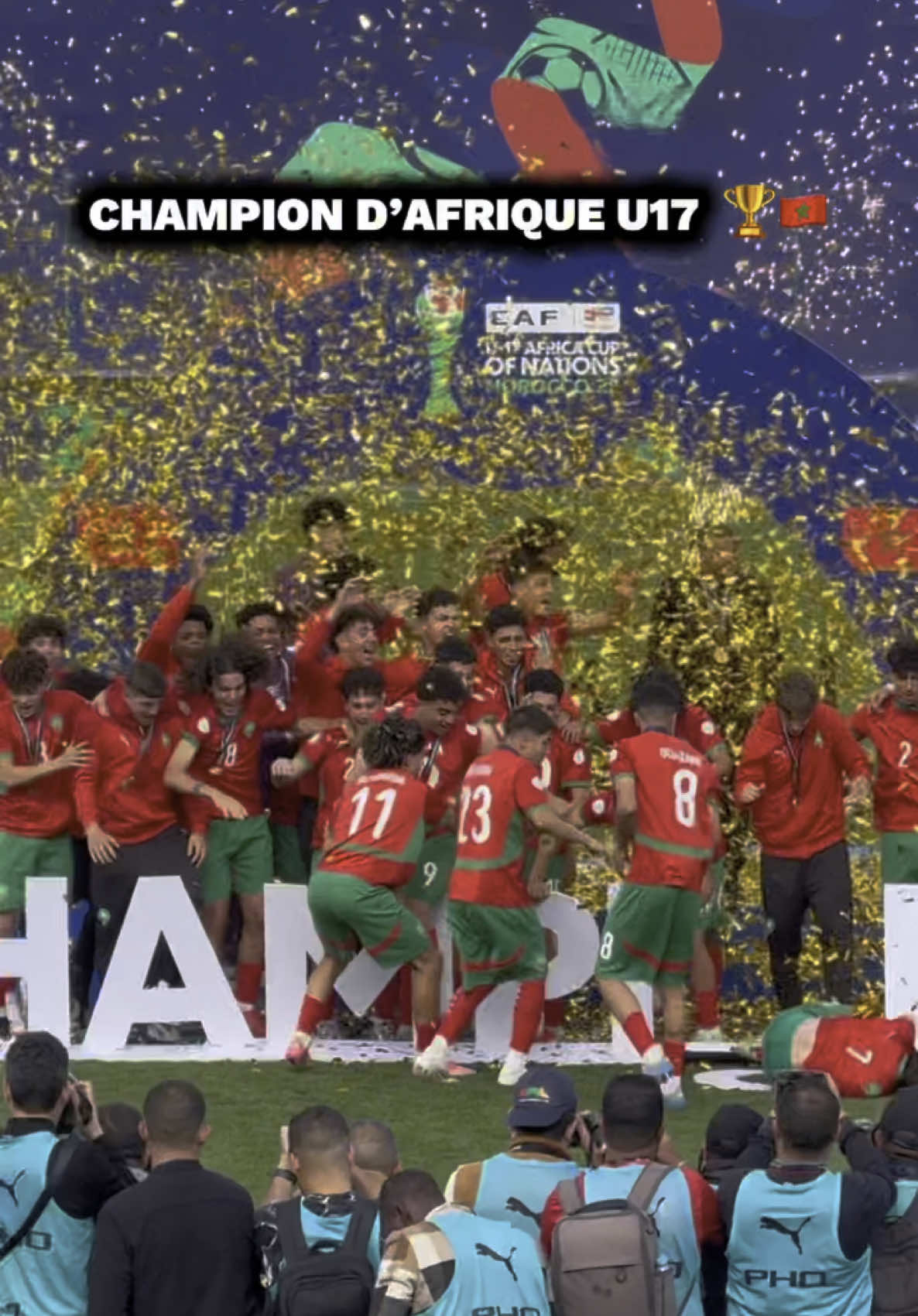 A post by @mehdi_amri_10 on TikTok caption: Champion d’Afrique U17 🏆🇲🇦🥳
