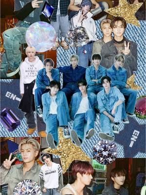 A post by @pinterest on TikTok caption: @enhypen made the cutest Pinterest collages just for you, ENGENE! Visit the link in bio to check them out and remix your own 💖 #enhypen #Pinterest 