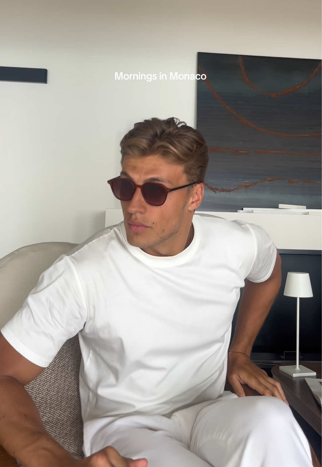 A post by @maxhamilton_ on TikTok caption: Mornings in the South of France  ☕️ 