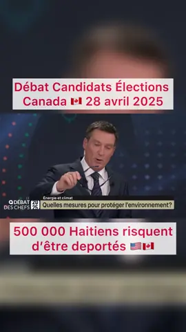 A post by @enloja on TikTok caption: Debat des candidats aux élections Canada 🇨🇦 28 avril 2025, sur la situation des haitiens traversant la fontiere 🇺🇸🇨🇦. #haiti #usa #fontiere #entente #tiers #pays #sur #fyp #biden2020 #donaldtrump 