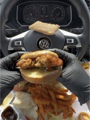 A post by @moeeatss on TikTok caption: A&W order 🍔🔥 #mukbang #asmr #asmrmukbang #asmrsounds #eat #food #Foodie moe eats #yummy #cheese #chicken #burger #fries 