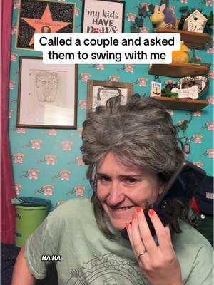 A post by @sarahsoda5 on TikTok caption: 🍍🍍#swingers #prankcall #suedillon 