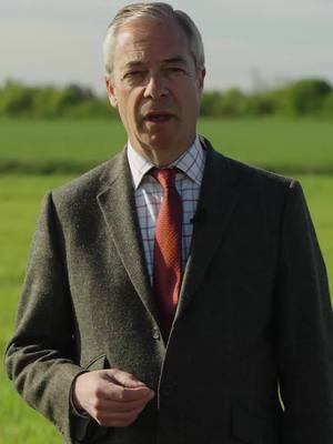 A post by @nigel_farage on TikTok caption: My Easter message. 🐣