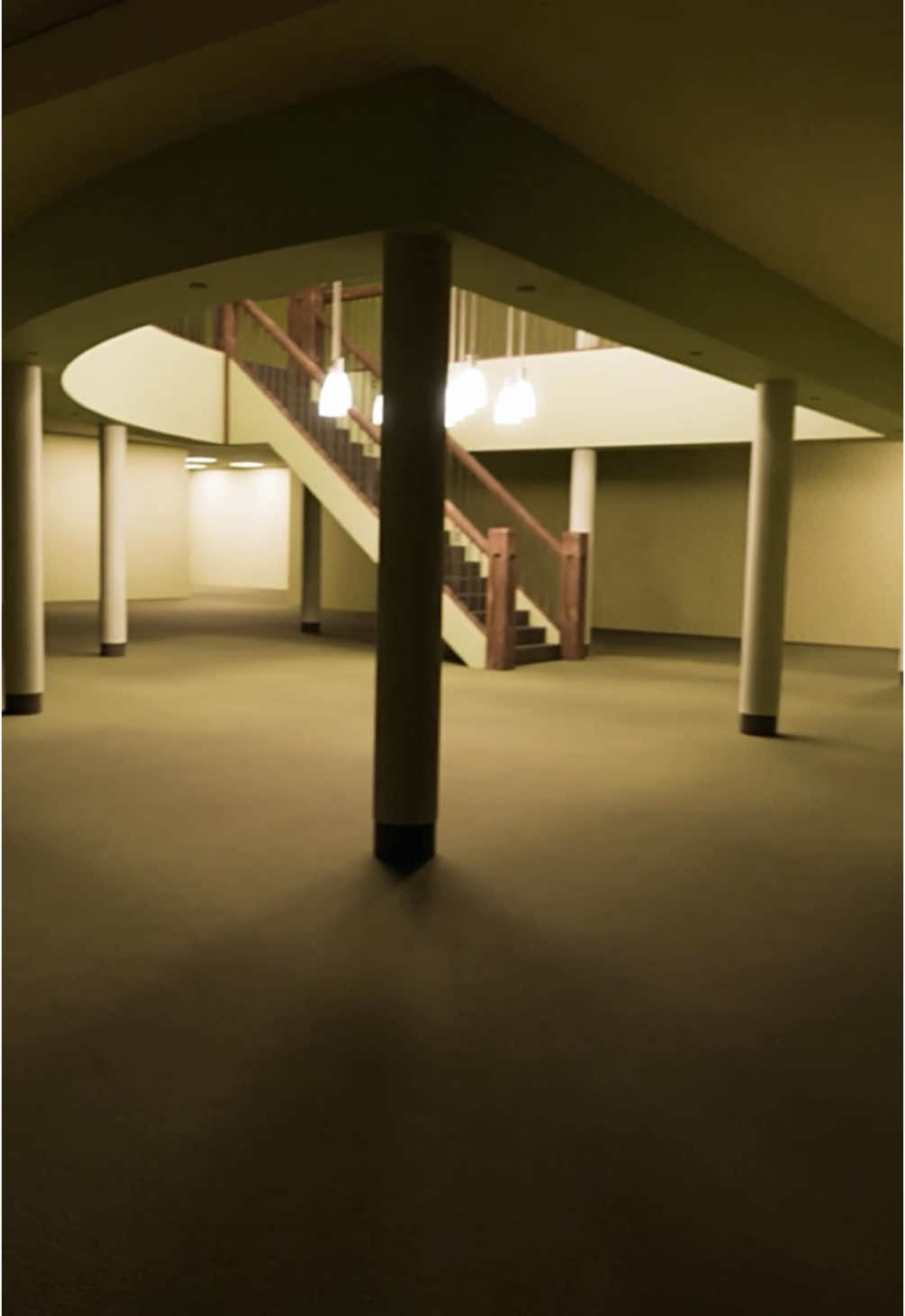 A post by @joshvfx on TikTok caption: LOST IN THE BACKROOMS #scary #backrooms 
