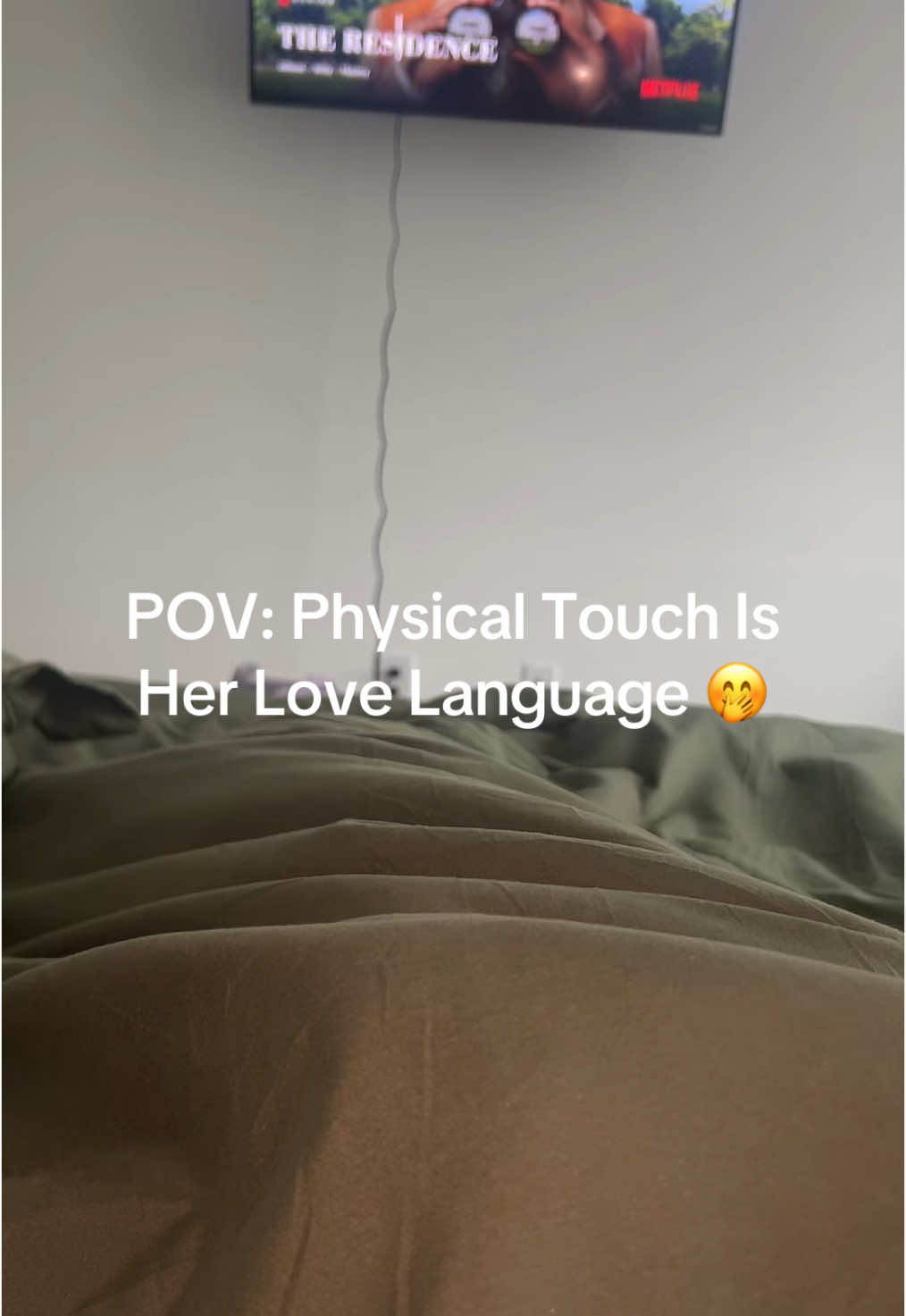 A post by @thatgirlkeykey on TikTok caption: She’ll grab a toe if that’s what’s available 😌 #fyp #viral 