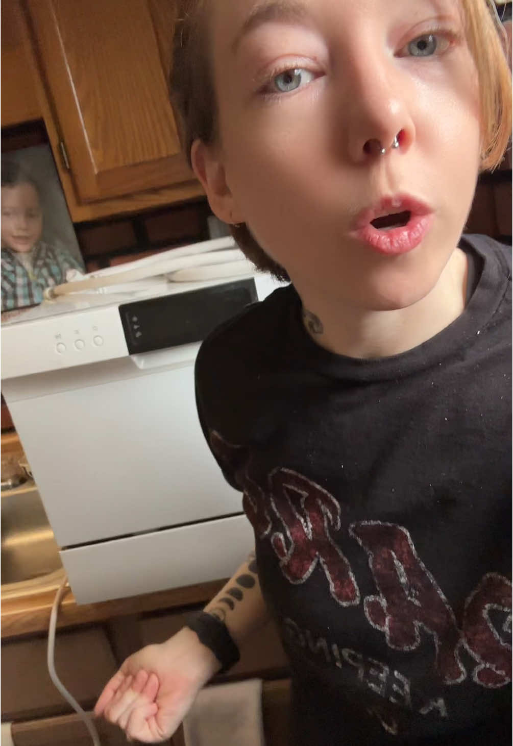 A post by @macmayhem on TikTok caption: Help pleeeease my bestie is throwing an attitude #dishwasherleak #fixit #helpme @Transhandymaam #appliancerepair #rude #comfeedishwasher #fyp #tipsforgirls 