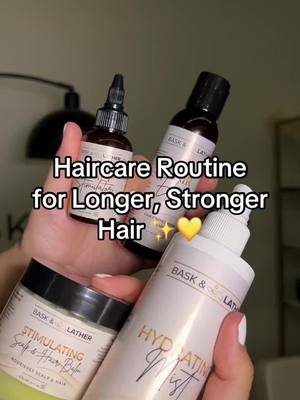 A post by @baskandlatherco on TikTok caption: If this is on your fyp you have found the perfect natural and non-toxic hair care bundle for longer, stronger, and healthier hair 😌‼️ run while it’s on sale🏃🏾‍♂️#tiktokshopfinds #fyp #baskandlatherco #4chair #hairloss #hairgrowth 