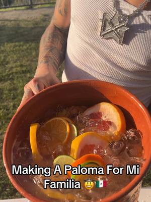 A post by @heyimsuie on TikTok caption: they all loved it 🔥🔥🤝🏽 #chefsuie #paloma #mexicandrinks #mexican #mexicantiktok #suie #aguafresca #grapefruit #oranges #fyp #foryou #foryoupage 