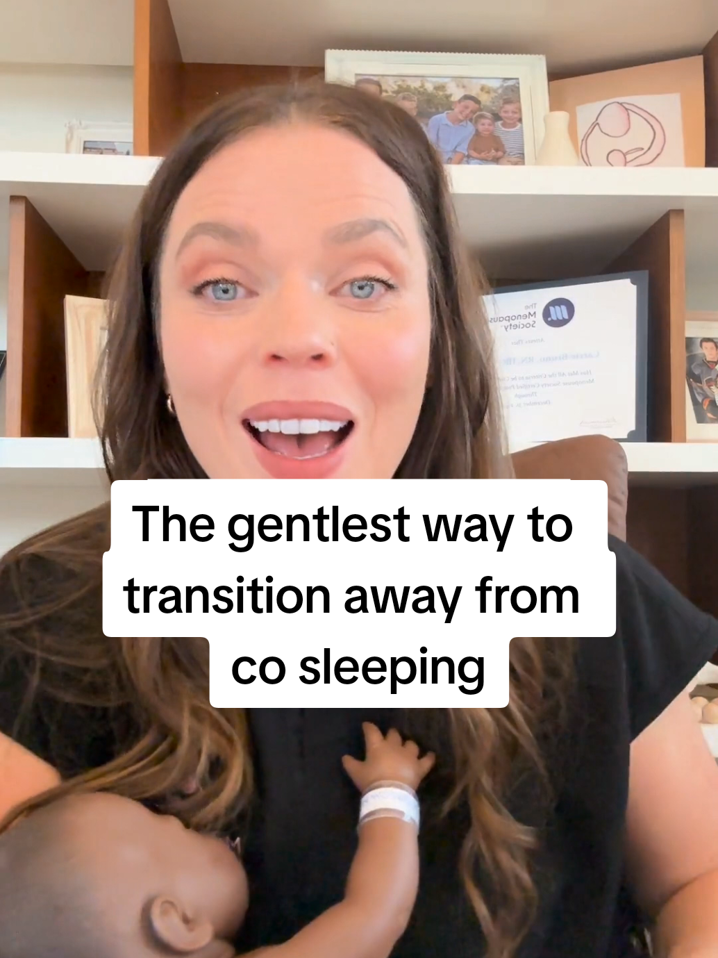 A post by @the.mama.coach on TikTok caption: Do you feel like it’s impossible? Your babe may be used to sleeping with you and this method can be used with any age babe who is co sleeping. This takes time and consistent responses, but it does work. Watch this video and let me know if you have any questions❤️❤️ #themamacoach #babysleep #ibclc #sleepcoach #sleeptraining #cosleep 