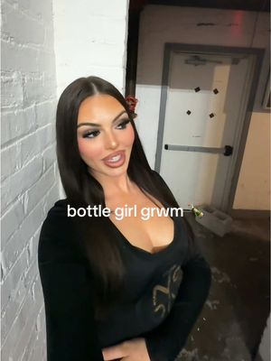 A post by @amandacardinal17 on TikTok caption: bottle girl grwm 🍾  @Steve Aoki is djing tn so it’s bound to be INSANEEE !!! let’s make this MONEYYYY💸💵💰🤑