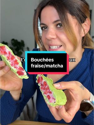 A post by @jimmy_laura_astuces on TikTok caption: Bouchées fraise chocolat blanc et matcha 🍓 #astuce #apprendresurtiktok #pourtoi #recettefacile 