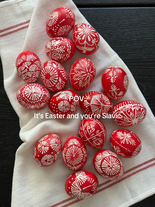 A post by @ivo_zinee on TikTok caption: #easter #slavic #pisanky #easteregg #pisanice #slavic #balkan #hrvatska #berlin #germany 