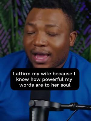 A post by @intentionallymarr on TikTok caption: IG Credit: @theempyreancouple Affirmation from your spouse is a different type of level of love. It’s important that we take time to do this with each other. Whatever you want to see from your spouse, pleant teh seed and water it by speaking life on a consistent basis.