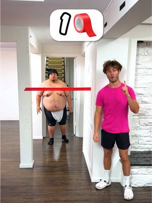 A post by @topperguild on TikTok caption: Can Tape Stop a Sumo Wrestler?