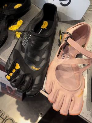 A post by @nobleshayda on TikTok caption: i came for the black but i knew i needed the pink too as soon as i saw them! #vibramfivefingers 