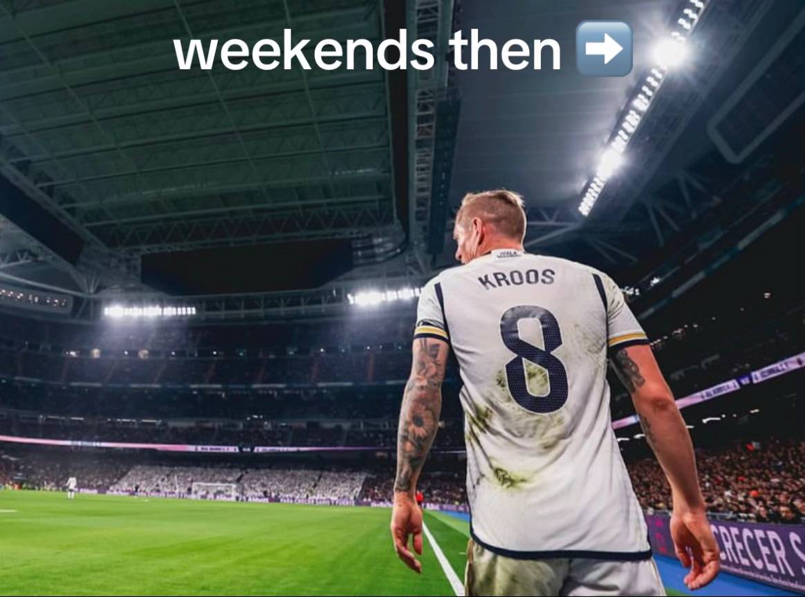 A post by @toni.kr8s on TikTok caption: ⚽️👀🤍 @Toni Kroos Academy Madrid 🫶🏼