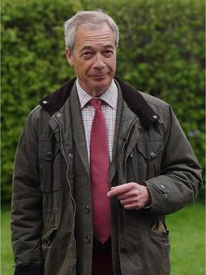 A post by @nigel_farage on TikTok caption: The NCA have carried out hundreds of raids on illegal barber shops this week.  Perhaps they are watching my social media content!