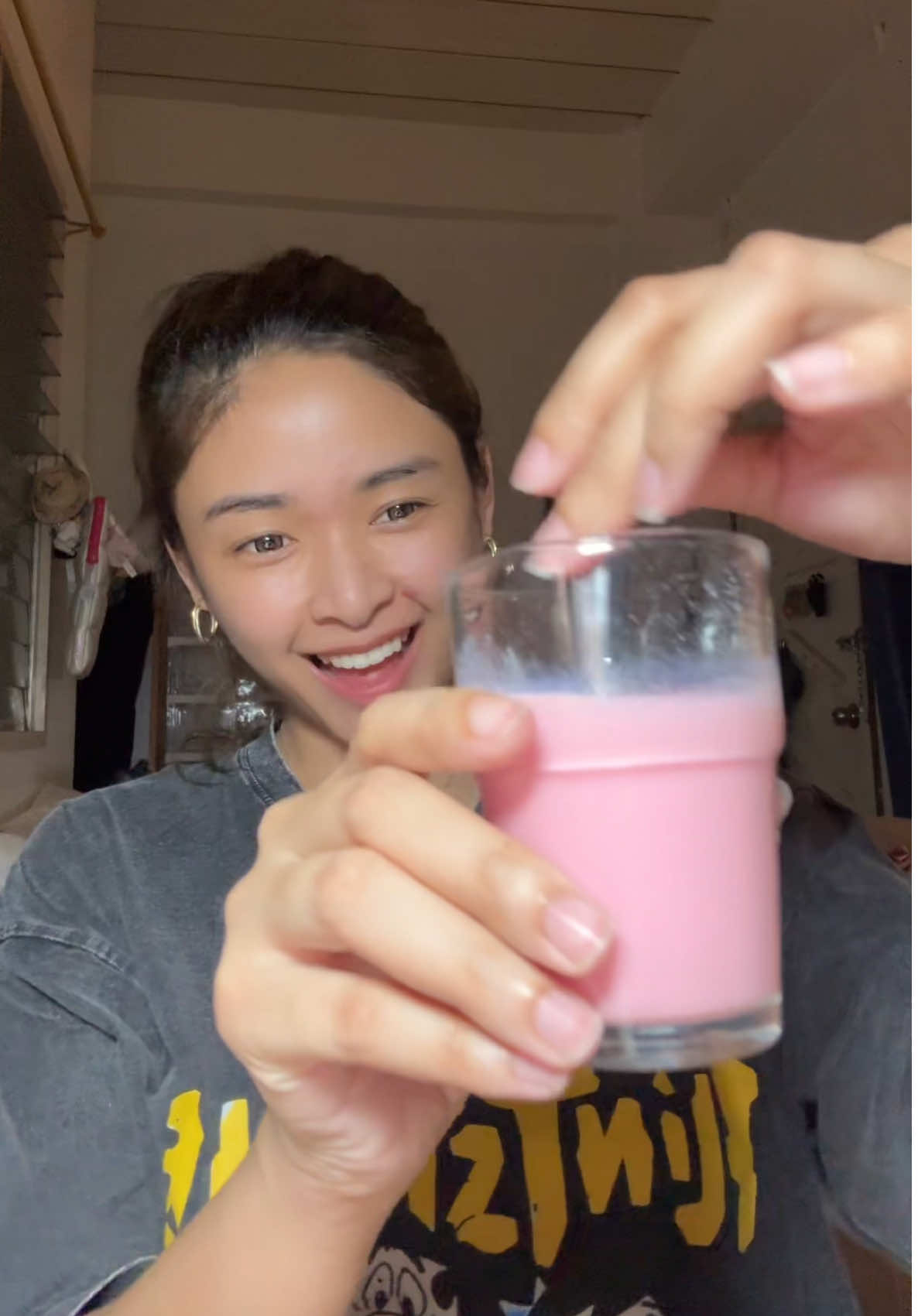 A post by @nikkivelayo on TikTok caption: Day 20 of drinking @S and J Beauty Main 🍓