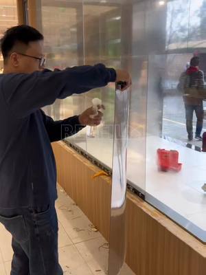A post by @reefilm_display on TikTok caption: LED film screen is easy to install  #ledfilm #panel #install #transparent #hottest #leddisplay #reefilm #ledscreen #glass #ledwall #china 