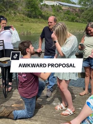 A post by @therobbieharvey on TikTok caption: Most awkward proposal of all time?