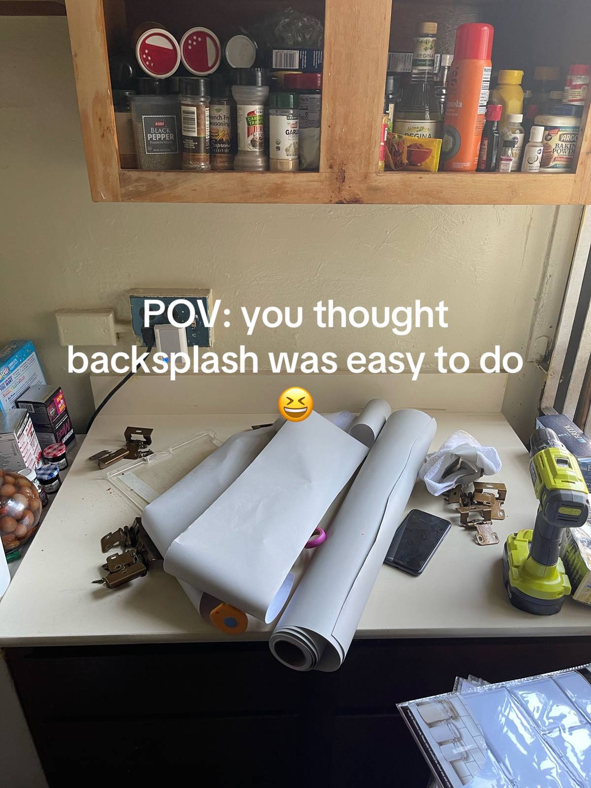 A post by @compassionatecleaning on TikTok caption: I think this was my first kitchen 😆