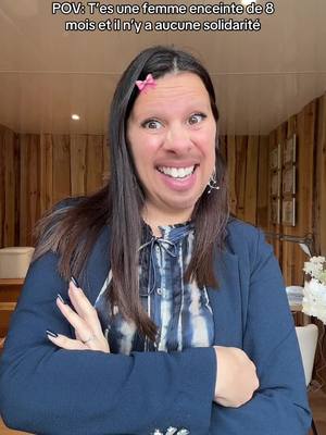 A post by @paulinebcht__ on TikTok caption: À CE QUE JE SACHE 🤓🤓🤓😂 #pourtoi #fyp #femmeenceinte #sketch #humour #pregnantlife 
