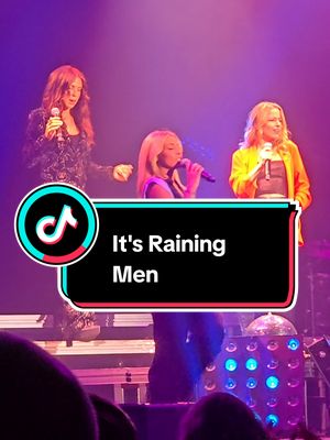 A post by @loweather on TikTok caption: Priscilla Betti, Cécilia Cara & Gini Line chantent It's Raining Men de The Weather Girls ! Les comédies musicales #priscilla #priscillabetti #ceciliacara #giniline #itsrainingmen #lescomediesmusicales #sausheim #eden #concert #live #music #show #Festival #zenith 